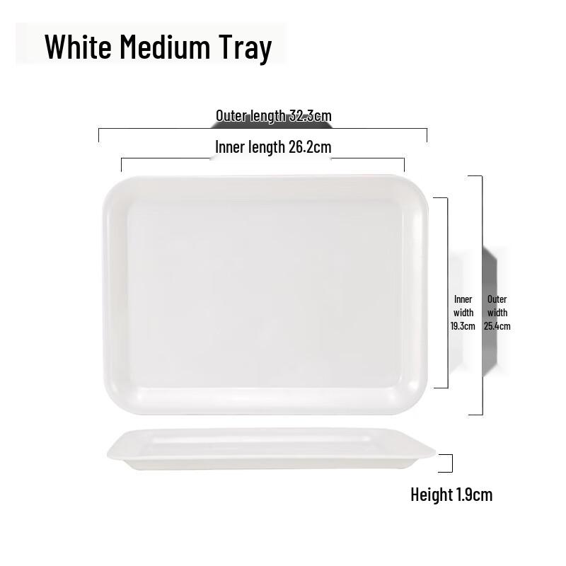 Zhaoran European Style Rectangular Melamine Serving Tray