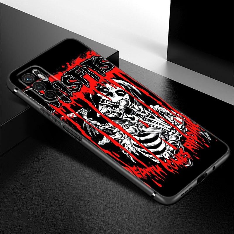 The Misfits Glenn Danzig Phone Case For Xiaomi Redmi Note 7 8 8T 9 9S 10 10S 10T 11 11S 4G 11E 11T Pro 5G Soft TPU Black Cover