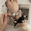 Korean Style Elegant High-End Butterfly Knot Pearl Hair Ties Women's Hair Bands Popular Korean New Model Hair Accessories