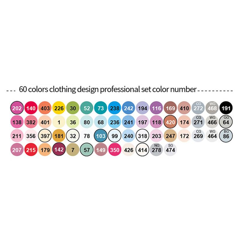 Finecolour EF103 Alcohol Based Art Markers With Bag 12/24/36/48/60/72/240 Colors Oily Soft Double-Headed Marker Pen Professional