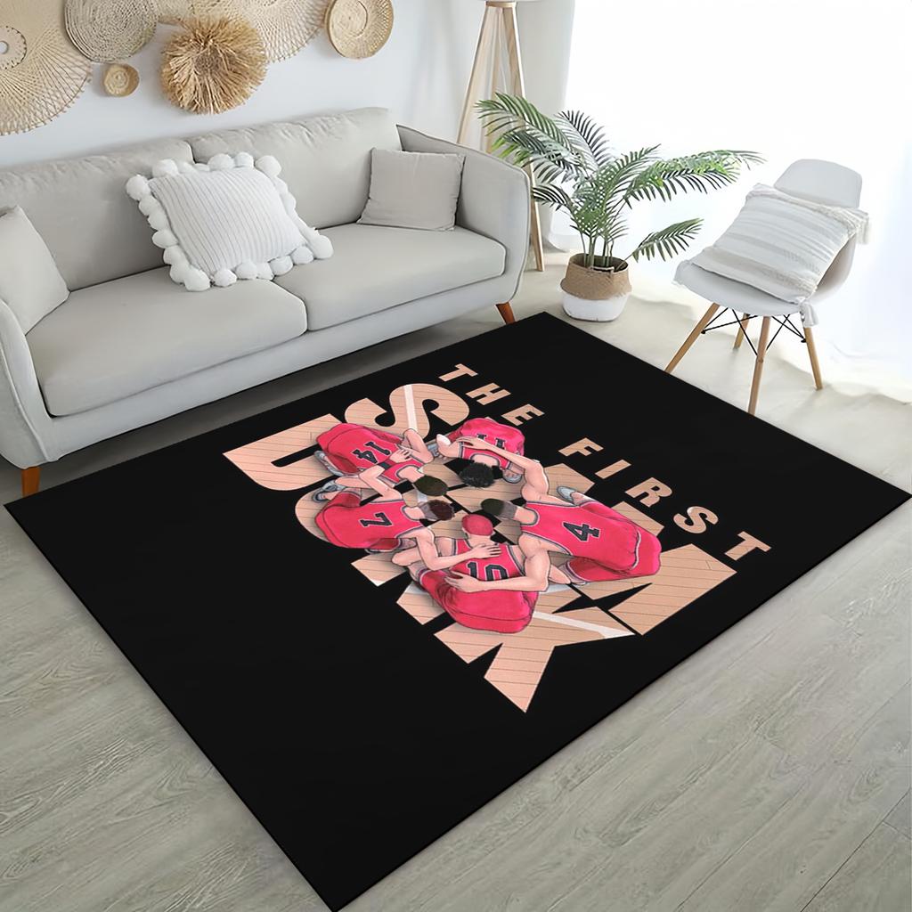 SHOHOKU 27 Style New SLAM DUNK Cartoon Basketball Anime Carpet Rug for Living Room Bedroom Home Sofa,Kid Play Non-slip Floor Mat