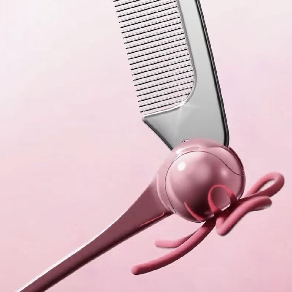 MEDICUBE x FOREVER CHERRY Pente Escova de Cabelo Conjunto de 2 Peças Wonyoung Balletcore pinkpink