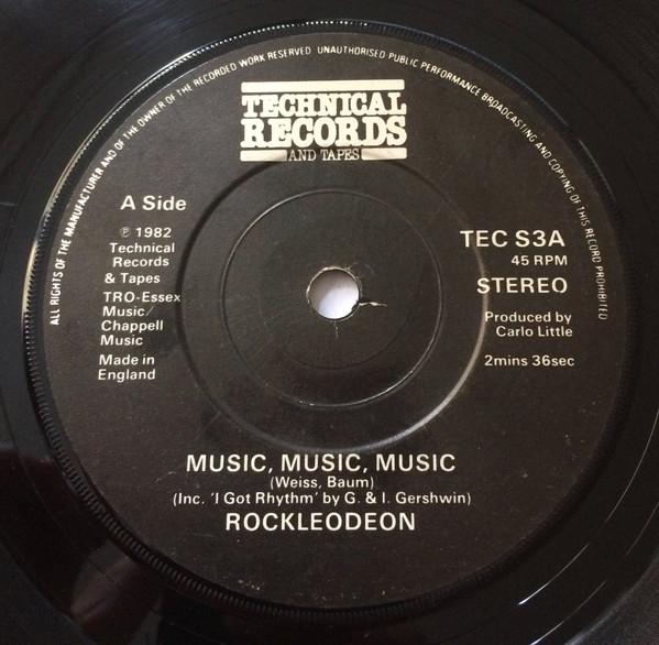 

7inch Record ROCKLEODEON - Music Music Music TECS3 Technical Recor 1982 UK Rock Used