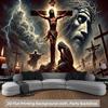 1 piece, 2D flat design, Christ's Passion and Mourning theme, suitable for parties, living room, bedroom, office, wsj