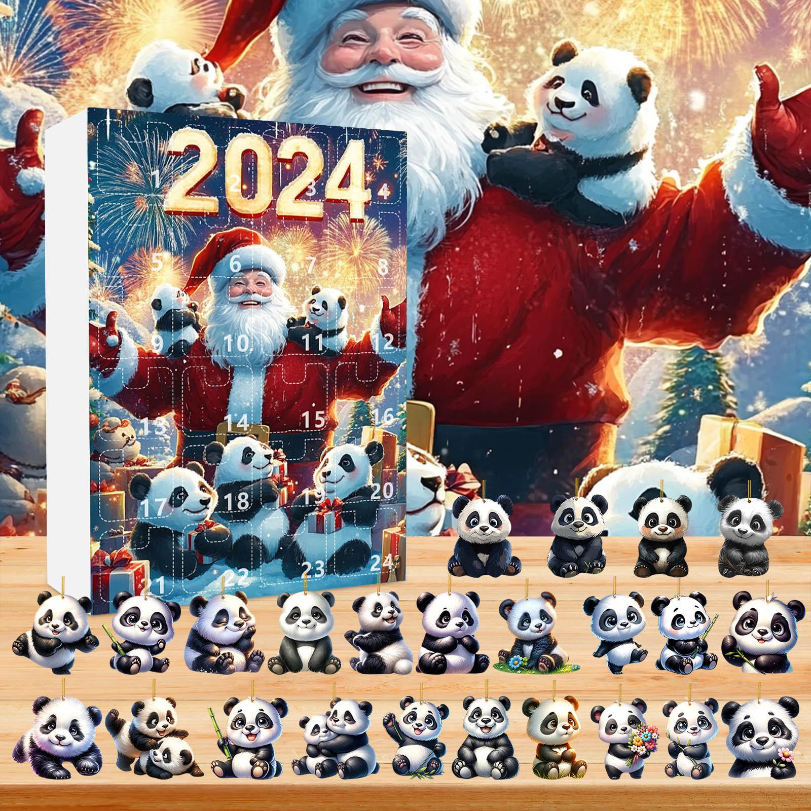 

Календарь обратного отсчета до Рождества включает в себя 24 симпатичных подарочных коробки с акриловыми подвесками для семьи и друзей во время фестиваля One Size