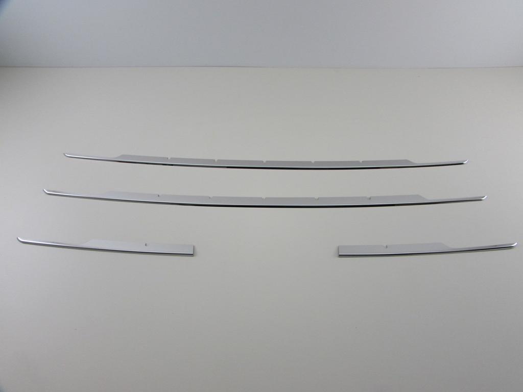 BRIGHTZ Liteace Truck 402 412 Super Mirror Stainless Steel Plated Front Bumper Moulding 4PC Front Grill Moulding Lower Grill Moulding S402U S412U S402