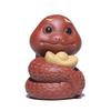 Purple Sand Tea Pet Household Teaware Decoration Lovely Art Tea Pet Creative Can Raise Tea Play Decoration Zodiac Snake Mascot
