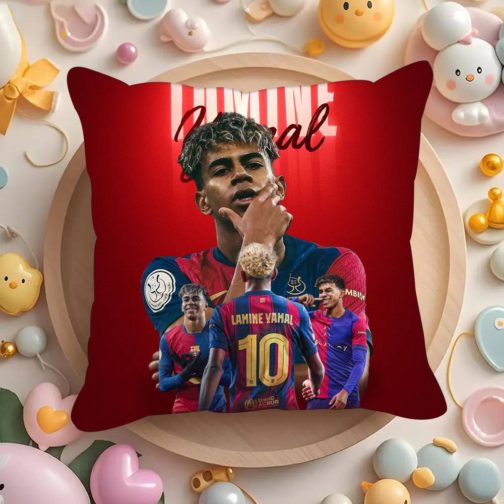 L-Lamine Y-Yamals Football Stars Pillowcases Cushion Covers Living Room Sofas Home Decor Gifts