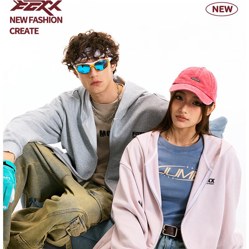 Fingercroxx IT Herren Winter Trendiges Kapuzen-Reißverschluss-Sweatshirt