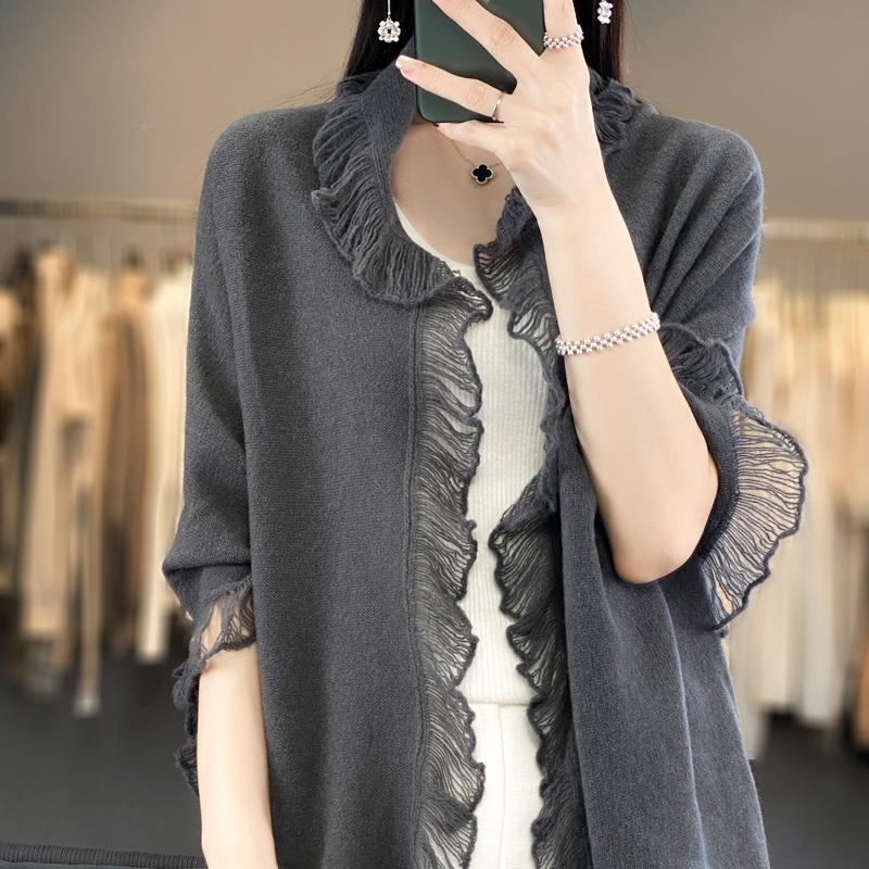Women s 100% Cashmere Fringe Tassel Design Shawl Soft Knit Warm Cozy Versatile Elegant Solid Color Wrap Fashion Scarf Elegant
