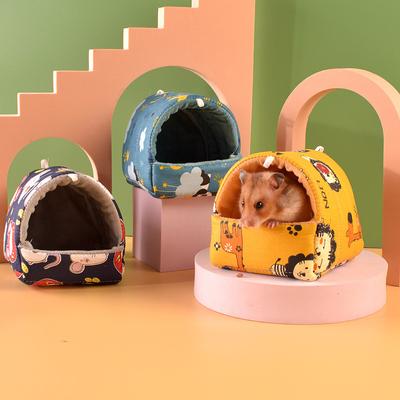 Bonita casa para cobayas, hurones, pequeños animales, hamaca para hurones, jaula para hurones, accesorios, camas, tapete cálido de invierno para chinchillas, casa para hámster.