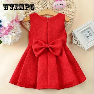 Dziewczyny Talia Czerwona Kamizelka Sukienka Kamizelka Spódnica Dzieci Princess Dress Baby Dress Show Dress