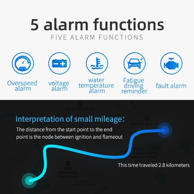 Car Electronics Head-Up Display HUD Projector Digital Speed Warning Alarm Meter