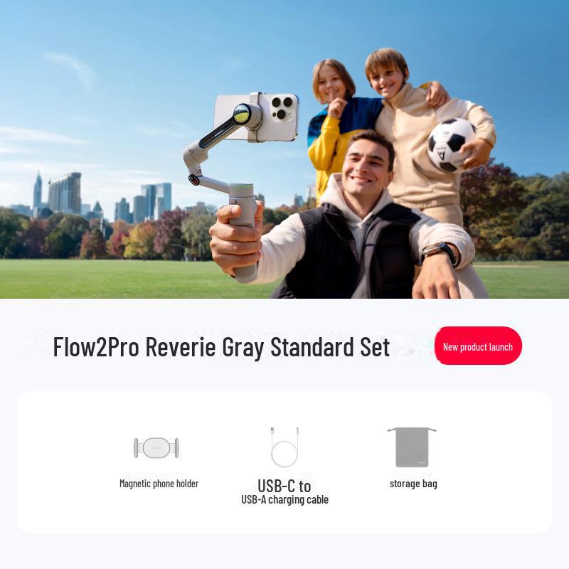 

Insta360 Flow 2 Pro Handheld AI Gimbal: Intelligent 360° Phone Stabilizer with Anti-Shake Technology.