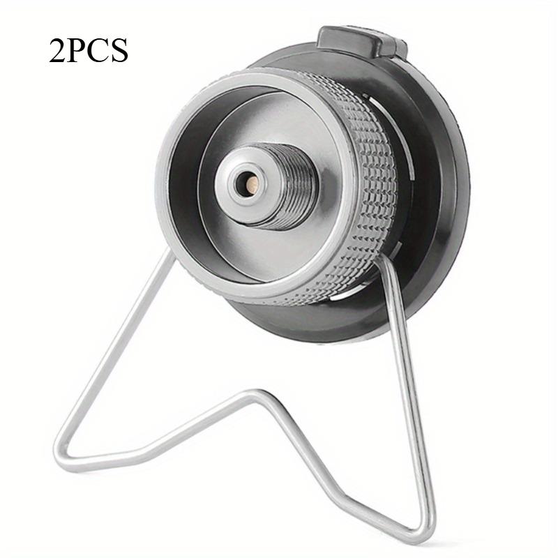 1PC/2PCS Portable Gas Stove Adapter Aluminum Alloy Camping Converter Lightweight Conversion Head Compact for Outdoor Cooking