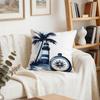 1/4pcs Summer Nautical Theme Cushions Pillowcase Polyester Cushion Cover Throw Pillow Pillowcover Home Car Sofa Decor
