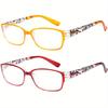 Square Frame HD Reading Glasses for Women - Ultra-Light, Spring Hinges, Ideal for Middle-Aged & Elderly, Standard PD
