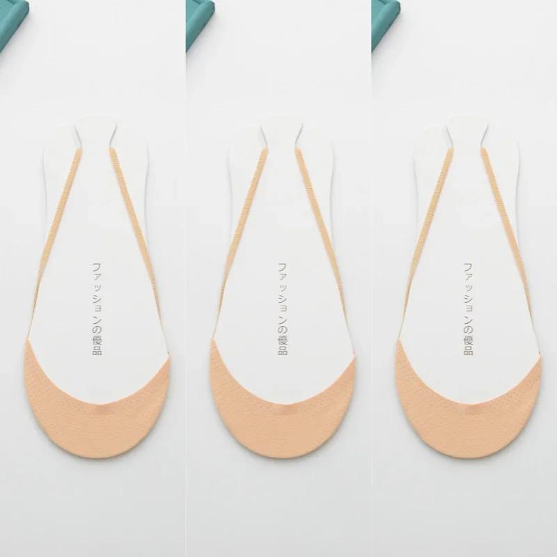 

1/3 пары невидимых носков-лодочек, женские летние силиконовые нескользящие носки для обуви на высоком каблуке, тонкие шелковые носки с полупальцами, новые EU Size 36-41