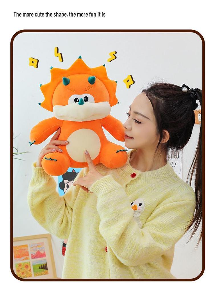 Super Soft Small Triceratops Plush Dinosaur Doll - Ideal Gift for Kids
