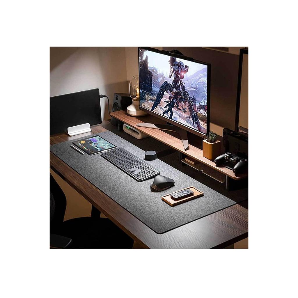 Gaming Mouse Pad Desktop Organizer Mat Felt Desk Organization
