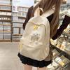 Schoolbag New Ins Wind Star Backpack Female Students Cute Large Capacity Schoolbag Junior High School Student Leisure Travel Backpack