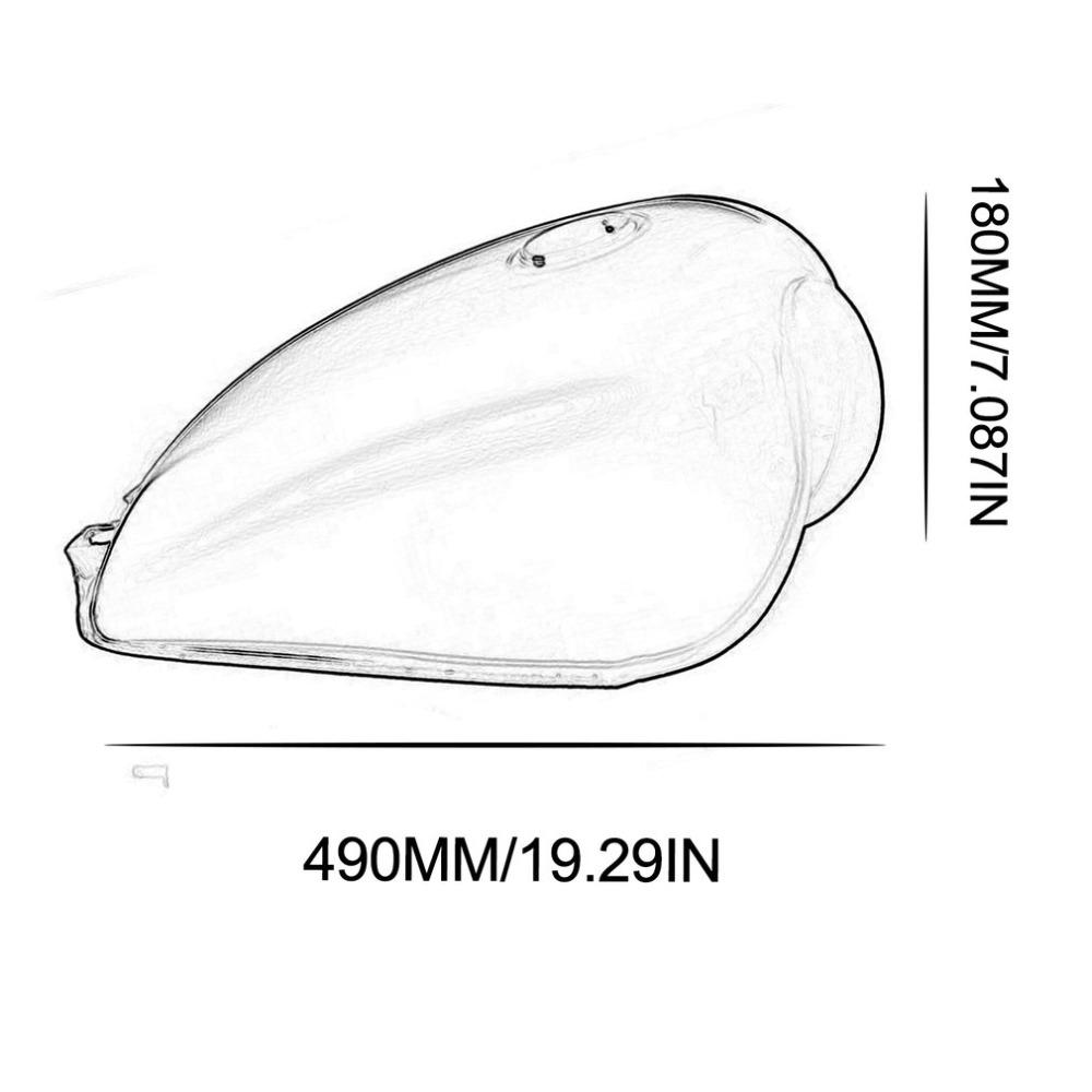 Universal Iron Fuel Tank For Suzuki GN125 GN Easy To Install with Fuel Switch with Fuel Cap