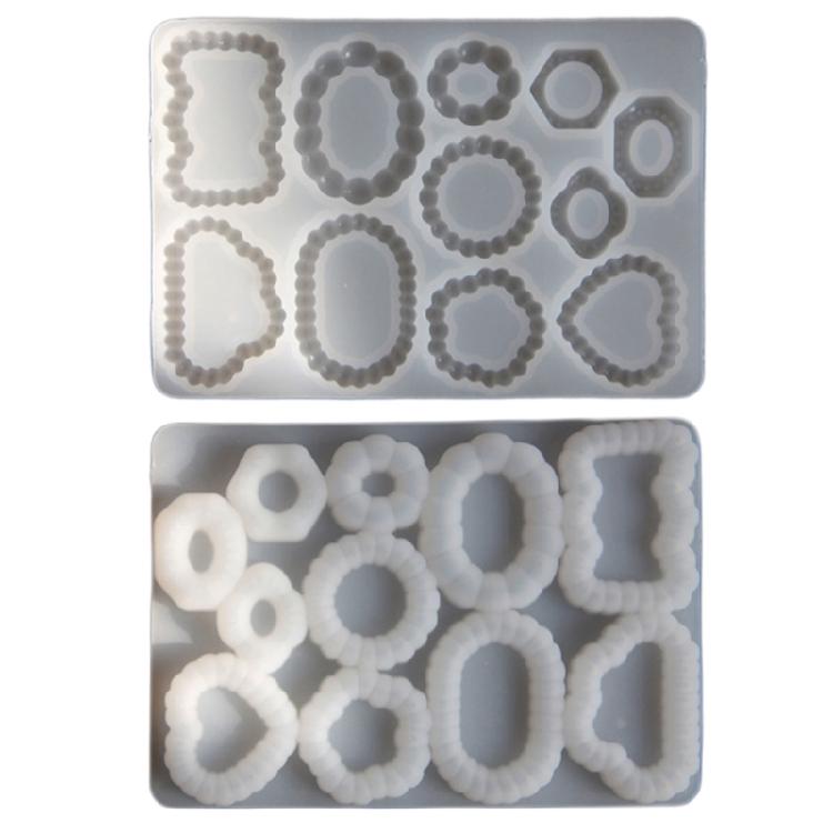 Silicone Craft Mold With Vintage Pearls Plate Pattern Multi Material Jewelry Making Tool For DIY Enthusiasts