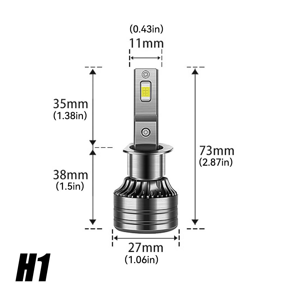 

6000K 9005/HB3 9006/HB4 H1 H7 H4 H11 Суперпотужна EMC Canbus світлодіодна фара для автомобільної протитуманної фари 25000 лм 12 В 1 шт.