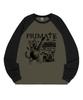 PRIMATE Rock&Roll Oversized Raglan Long Sleeve 3 Colors