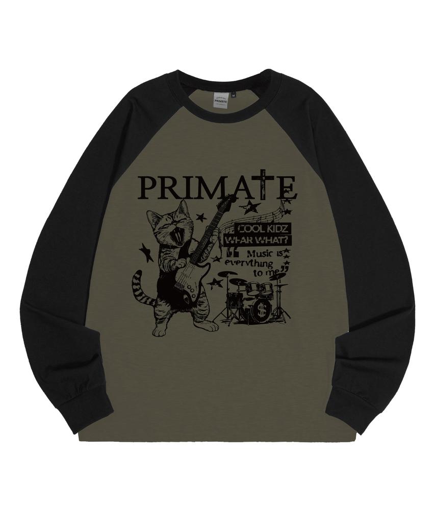PRIMATE Rock&Roll Oversized Raglan Long Sleeve 3 Colors