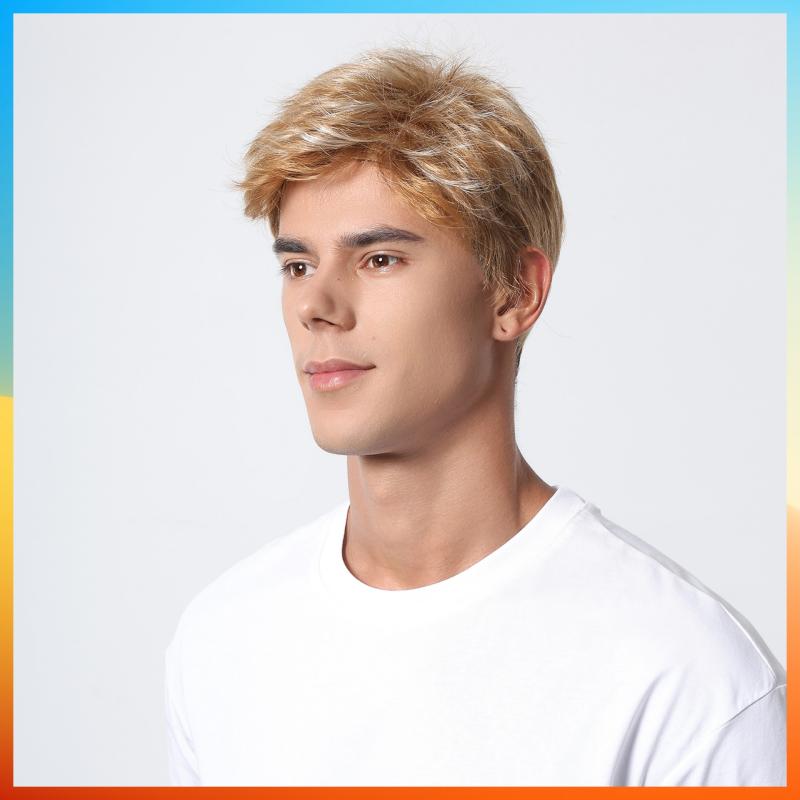 

5 цветов Европейский модный парик Высококачественный короткий парик для мужчин