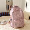 High Value Medium Fresh and Sweet Bamboo Backpack Junior High School Students Lightweight Simple Large Capacity Backpack