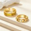 European & American Vintage High-End Stainless Steel Couple Rings