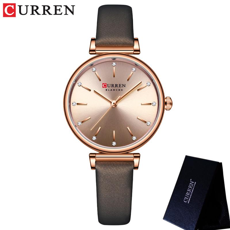 CURREN Women Watch Top Brand Luxury Blue Female Waterproof Clock Stainless Steel Bracelet Fashion Simple Ladies Wristwatch 9081