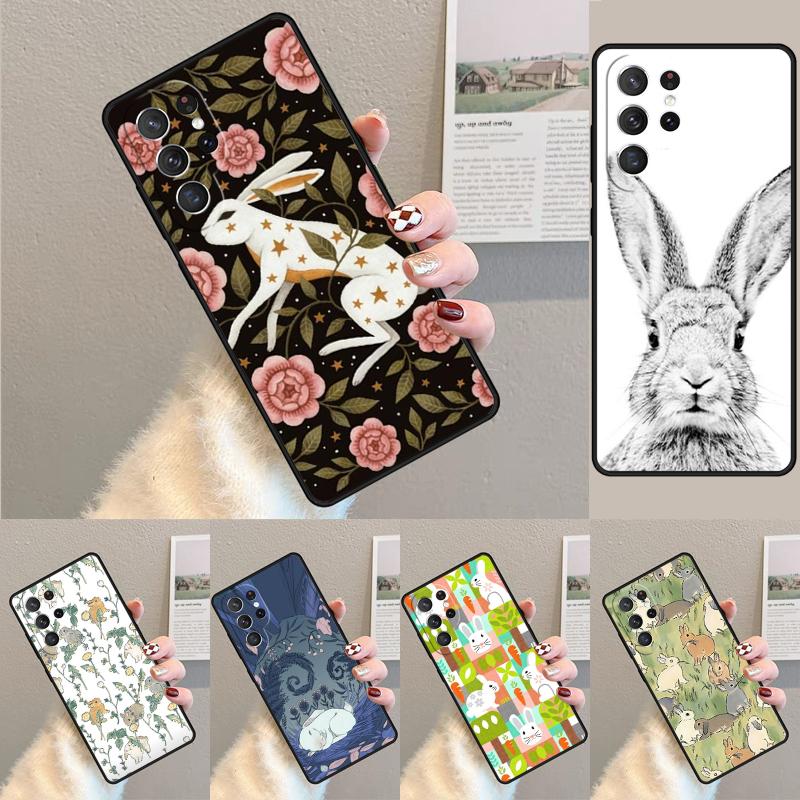 Bunny Rabbits Phone Case for Samsung Galaxy note 10 pro S26 Ultra S23 S24 FE S25 S21 S22 PLUS shockproof Cove