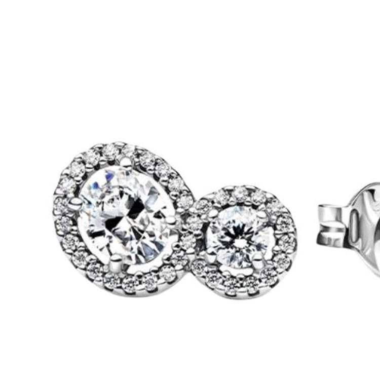 Pandora 925 Sterling Silver Earrings Women's Silver 293774C01-1