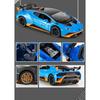 Alloy 1/24 Lambo Huracan STO Sport Car Model Diecast Toys Vehicles Sound and Light Voiture Miniature Collective Home Decoration