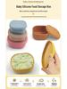 Food-Grade Silicone Microwaveable Bento Box - High-Temperature Resistant & Fresh-Keeping