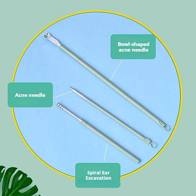 7/16/24 Pcs New Green Stainless Steel Manicure Set, Pedicure Tools Eyebrow Trimming Scissors For Men And Women, Manicure Tools, New Year Gift