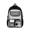 Schoolbag Japanese-style INS custard plaid campus backpack for primary and secondary school girls, commonly used for daily classes and summer 