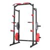 Power Cage Power Rack, Multifunctional Barbell Squat Rack with Adjustable Height, Home Gym Strength Training Workout Equipment with J-Hooks & More