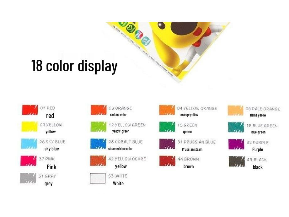 Oil Pastel Crayons and Drawing Pens Set for Kids and Students - Available In 12, 18, 24, or 36 Colors