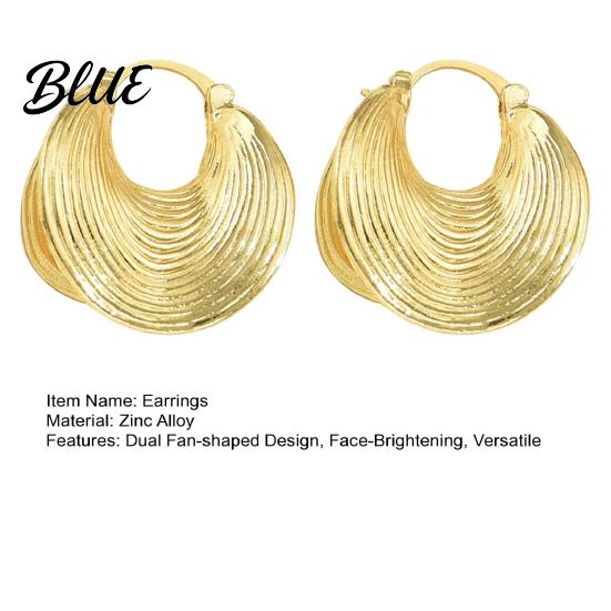 Earrings 1 Pair Women Face Brightening Mini Reflector Design Dual