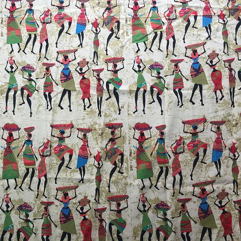 

100x145cm Ethnic Characteristic Printed aborigines Cotton Fabric For DIY Decoration Textile Sewing Quilting Fabrics Tablecloth 100x145cm