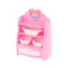1:6 Dollhouse Miniature Kitchen Storage Cabinet W/Basket Cupboard Model Home Decor Toy Doll House Accessories