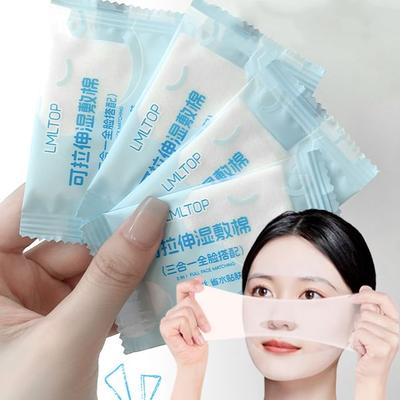 YOUSHA - 3 In 1 Travel Stretchable Cotton Pad - 50 Piece
