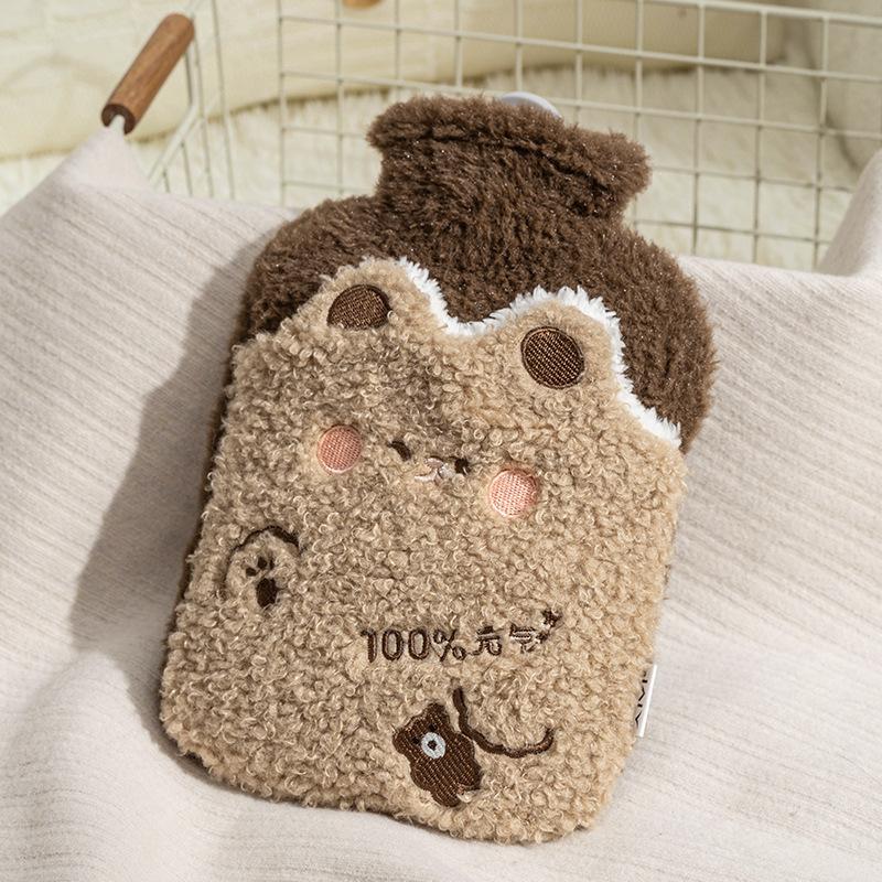 Cute Large Warmer Hot Water Bag for Period Pain Stuffed Menstrual Colic Heater Plush Hand Warmer Seed Guatero Bottle