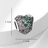 New Colorful Shiny Zircon Charms Beads for DIY Jewelry Fit Silver Bangle Bracelet Necklace KeyChain Women Accessories