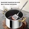 Steel Soup Pot Honeycomb Non-Stick Pot With Lid Household Pot Induction Cooker Gas Stove Universal Frying Pan 304 Stainless