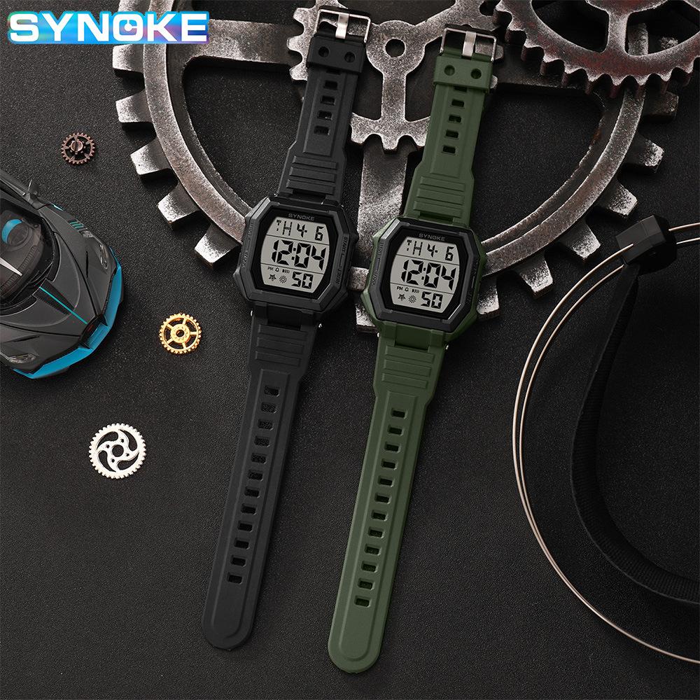 Top Brand New Large Screen Fashion Trend Sports Electronic Watch Men's Student Multifunctional Waterproof Wristwatch